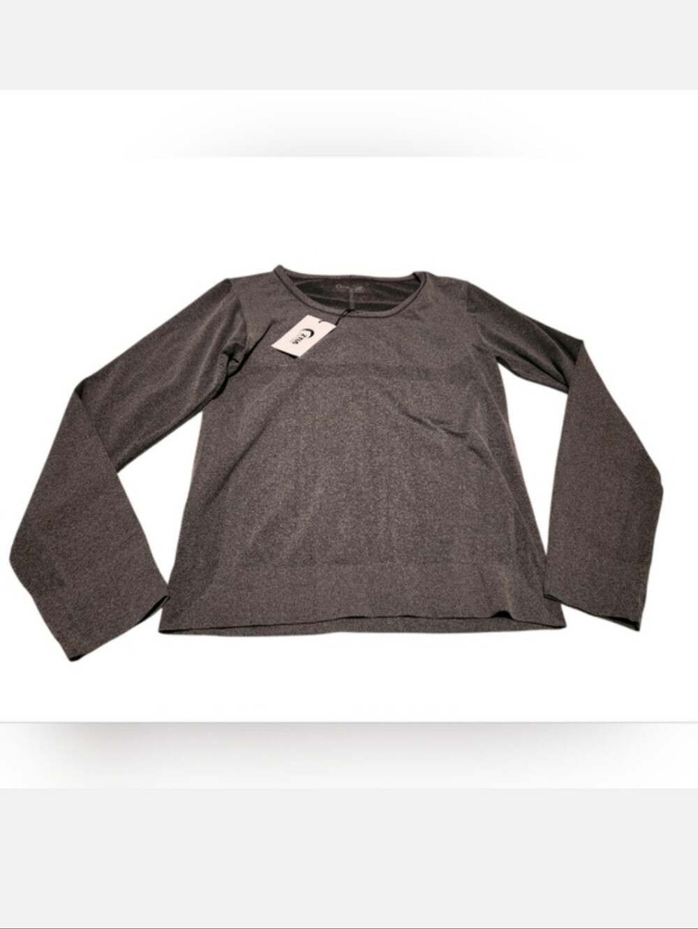 Women’s XL Zyia Active Black Heather Performance Long Sleeve T-Shirt